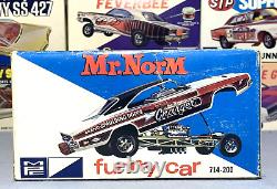 Mpc 1969 Dodge Mr. Norm Super Charger Funny Car Kit#714-200 Amt 1/25 Complete