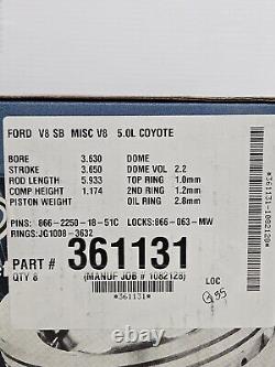 NEW SRP FORD COYOTE 3.630 PISTON SET 5.0 mustang f150 sbf rod drag race car M