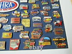 NHRA 1986-2004 National Events Championship Drag Racing Custom Framed Pin Set