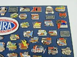 NHRA 1988-2000 National Events Championship Drag Racing Custom Framed Pin Set