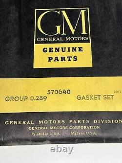 NOS GM 1957-1960 Oldsmobile 371 V8 Gasket Set Vintage Olds 88 Rocket GMC Truck