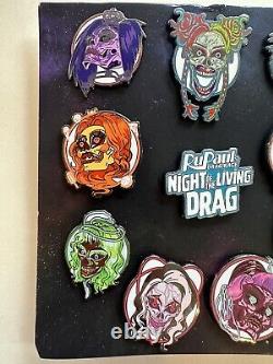 New Rare RuPaul's Drag Race Night of the Living Drag 2022 Enamel Pin Set of 10