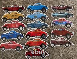 Nhra Vintage Very Cool 16 Car Set Aa/gs Gasser Set Stickers