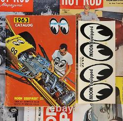 Original 1963 MQQN CatAloG Drag Racing HOT ROD Custom speed mooneyes vtg moon v8