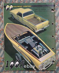 Original 1968 MQQN CatAloG Drag Racing HOT ROD Custom speed mooneyes vtg moon