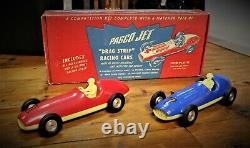 Pagco Jet Pair of Tether Cars Original Box Racing Pagliuso 2504 Drag Strip Set