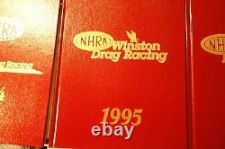 RARE full set NHRA Winston Drag Racing yearbook UMI 1991-96 RARE all six books
