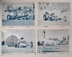 Rare 1964 NHRA Winternationals Set of 10 Prints from S. R. S. Enterprises