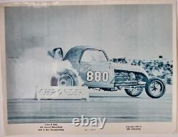 Rare 1964 NHRA Winternationals Set of 10 Prints from S. R. S. Enterprises