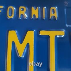 Rare California Blue & Yellow Plate Set 1970 1980 381 MTV Chevy JDM Datsun Mopar