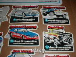 Rare Direct Connection Mopar Baja Truck Dodge drag racing decal sticker set NOS