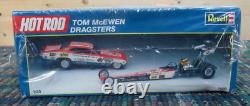 Revell 1988 Hot Rod Tom Mcewen Dragsters, Rail And Funny Car, 2 Car Kit Nos