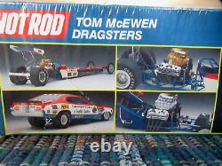 Revell 1988 Hot Rod Tom Mcewen Dragsters, Rail And Funny Car, 2 Car Kit Nos