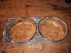 SET of 1967 Lincoln Continental Headlight Head Lamp Bezel Grille Covers PAIR