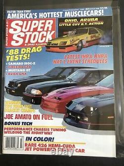 SUPER STOCK & DRAG ILLUSTRATED Magazine 1988 LOT COMPLETE YEAR SET NHRA RACING