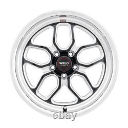 (Set-4) WELD Laguna Drag 17x10 5x127/5x5 Black 38mm wheels rims 17 Inch