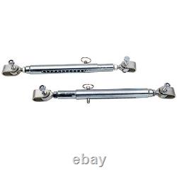 Set of 2 Front End Tubular Travel Limiters for Drag Race Car Quick Pin Adjust