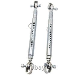 Set of 2 Front End Tubular Travel Limiters for Drag Race Car Quick Pin Adjust