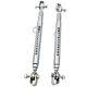 Set Of 2 Front End Tubular Travel Limiters For Drag Race Car Quick Pin Adjust