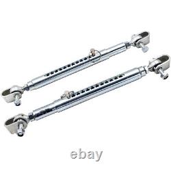 Set of 2 Universal Front End Tubular Travel Limiters for Drag Racing Car