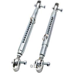 Set of 2 Universal Front End Tubular Travel Limiters for Drag Racing Car