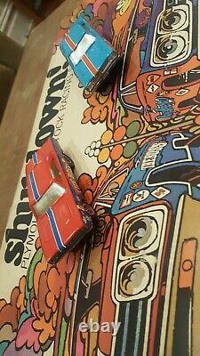 Shutdown Plymouth Super Stock Drag Racing Slot Car Set Complete With Box Vintage