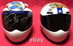 Signed Don the Snake Prudhomme AND Tom the Mongoose McEwen NHRA Mini Helmet Set