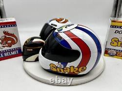 Snake And Mongoose Serialized Mini Helmets Set NHRA 70th Anniversary, 2021 NEW