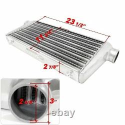 Universal 31 x 11 x 3 Aluminum Tube and Fin Front Mount Turbo Intercooler
