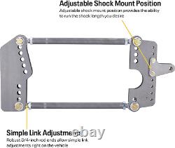 Universal Drag Race H. D. Parallel 4-Link Rear Suspension Kit, Adjustable, Heavy