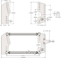 Universal Drag Race H. D. Parallel 4-Link Rear Suspension Kit, Adjustable, Heavy