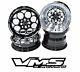 Vms Racing Black Polished Front & Rear Drag Wheels Set 4x100/4x114 13x10
