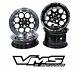 Vms Racing Black Polished Front & Rear Drag Wheels Set 4x100/4x114 13x8
