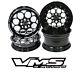 Vms Racing Black Revolver Front & Rear Modulo Drag Wheels Set 4x100/4x114 15x8