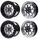 Vms Racing Front & Rear Drag Wheels Set 4x100/4x114 15x8 And 15x3.5