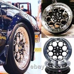 VMS RACING FRONT & REAR DRAG WHEELS SET 4X100/4X114 15x8 and 15x3.5