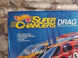 Vintage 1989 Hot Wheels Super Changers Drag Strip Complete Racing Set Tested