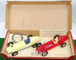 Vintage Pagco Jet Wind-Up Race Cars'2504 Drag Strip Set WithOriginal Box RARE