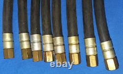 Vintage Set of 8 NOS Early Mechanical Fuel Injection Fuel Line Hoses 3/8