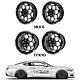 Vms Racing Modulo Drag Race Rims Wheels R 17x10 F 18x5 For 05-14 Ford Mustang