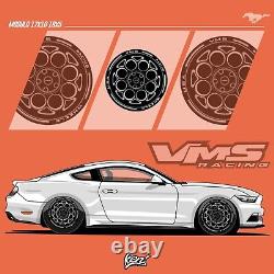 Vms Racing Modulo Drag Race Rims Wheels R 17x10 F 18x5 For 15-22 Ford Mustang