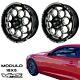 Vms Racing Modulo Drag Rims Wheels 18x5 Front Skinnies For 11-24 Chevy Camaro