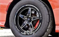 Vms Racing V-star 17x10 & 18x5 Drag Pack Wheels Rims Set For 06+ Dodge Charger