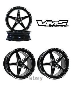 Vms Racing V-star Drag Pack Race Rims Wheels R 17x9 F 18x5 For 09+ Nissan 370z