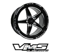 Vms Racing V-star Drag Pack Race Rims Wheels R 17x9 F 18x5 For 09+ Nissan 370z