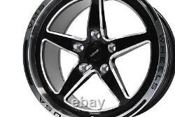 Vms Racing V-star Drag Race Rims Wheels 17x10 18x5 For 06+ Dodge Charger Pl