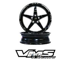 Vms Racing V-star Drag Race Rims Wheels R 17x10 F 18x5 For 08+ Dodge Challenger
