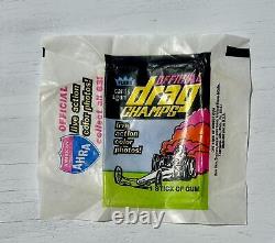 Vtg Official Drag Champs Race Racing Cards AHRA Opened Wax Pack Gene Snow