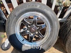 Weld 17x7 Ventura 6 Drag 6x135 ET20 BS 4in Gloss 235x65x17 Toyo Proxes Set (2)