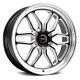 Weld Performance S153 Laguna 6 Drag Wheels 17x7 (20, 6x135) Black Rims Set Of 4